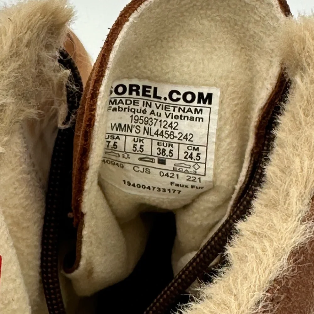 SOREL Explorer II Joan Lace Up Boots | Waterproof | Size 7.5 | Worn Lightly - Picture 9 of 9
